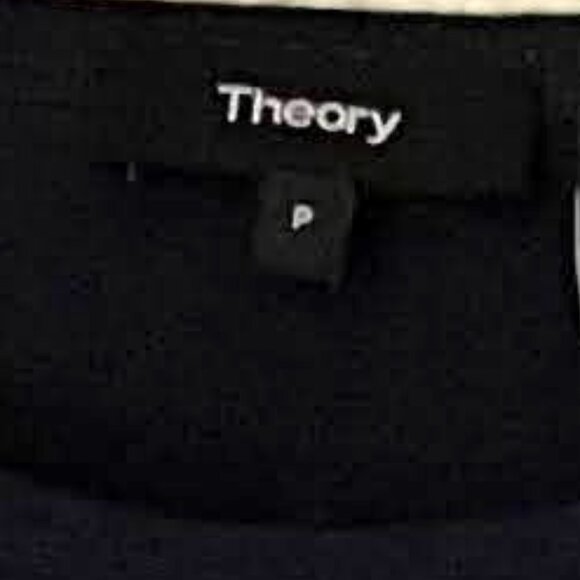 Theory Women's Twist Front Pima Cotton Tank Top – Size P (0) | Navy Blue - Picture 3 of 5